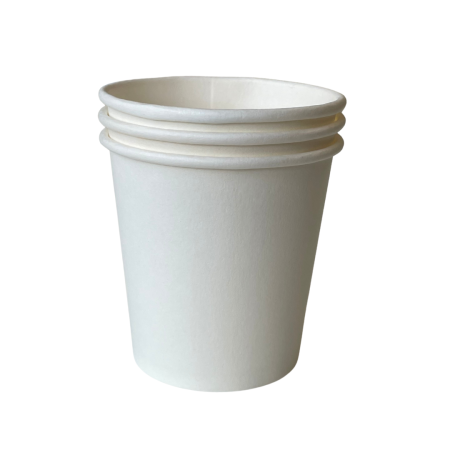Pahare carton albe, 120ml (4 oz) , set 100 bucăți [1]