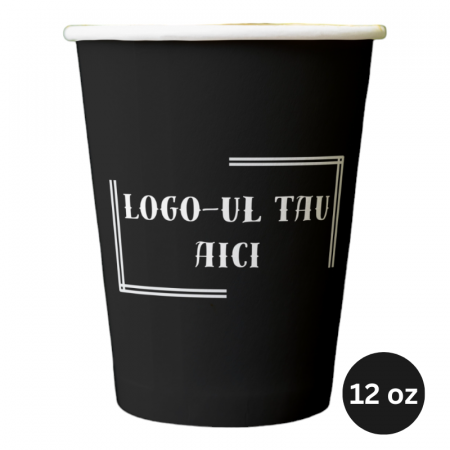 Produse Personalizate - Pahare carton personalizate, 12oz