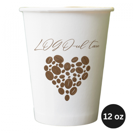 Produse Personalizate - Pahare carton personalizate, 12oz