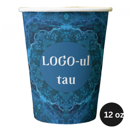 Produse Personalizate - Pahare carton personalizate, 12oz