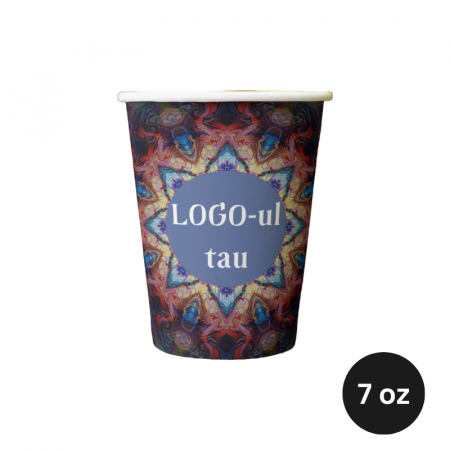 Produse Personalizate - Pahare carton personalizate, 7oz