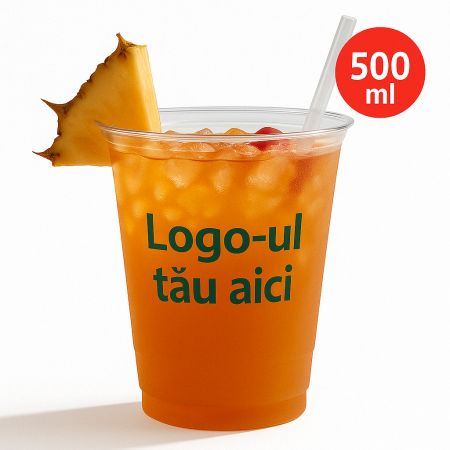 Produse Personalizate - Pahare personalizate din plastic, 500 ml
