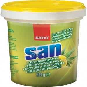 Detergenti Vase - SANO SAN Pasta pentru Degresat Vase, 500g