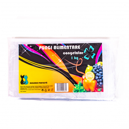 Saci menajeri si Pungi - Set 100 Pungi Alimentare pentru Congelator, 1kg