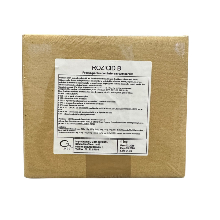 Insecticide si Capcane - Rozicid B Rodenticid Profesional Bloc 1kg | Combatere Soareci si Sobolani