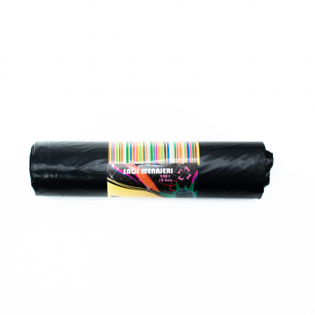 Saci menajeri 240L, LDPE, Ultrarezistenti, 10 bucati / rola [1]