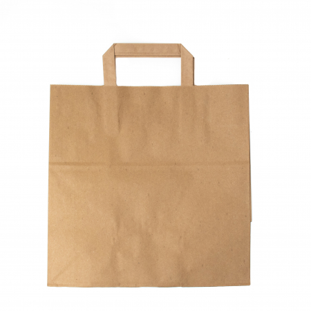 Sacosa din hartie kraft natur, 26x17x27cm [2]