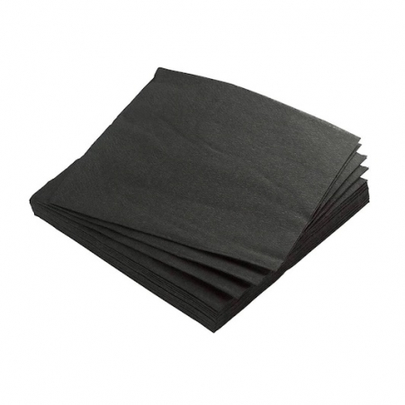 Servetele negre 25x25cm, 2 straturi, 100 buc/pac