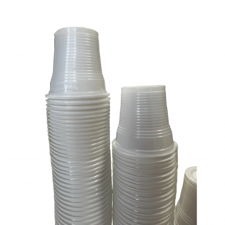 Set 100 buc Pahare Unica Folosinta Albe, 80ml [2]