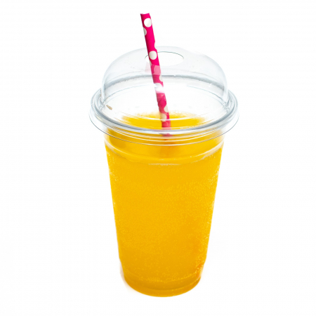 Ambalaje plastic - Set 100 pahare fresh & frappe, cu capac, 400ml