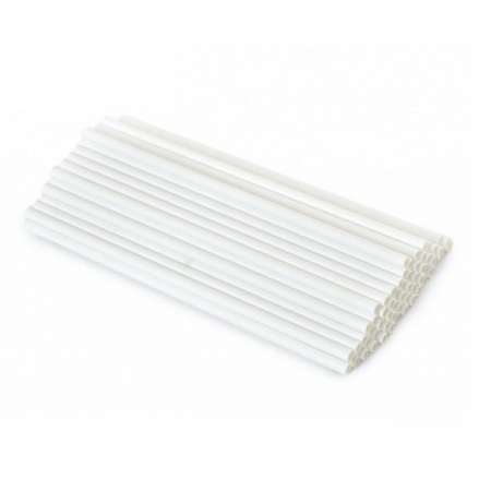 Set 150 Paie Biodegradabile Drepte Albe, 210X6MM [1]