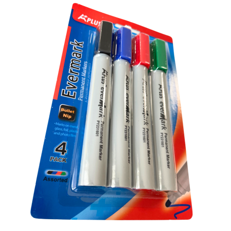 Set 4 markere permanente, 4 culori [1]