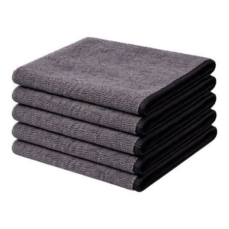 Accesorii menaj - Set 5 lavete microfibra profesionale gri, 40×40 cm