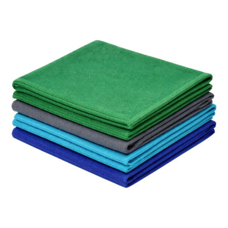 Accesorii menaj - Set 4 lavete microfibra profesionale multicolore, 40×40 cm