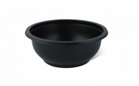 Ambalaje plastic - Boluri supa termosudabile negre, 500 ml, set 45 buc