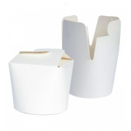 Ambalaje Food - Set 50 buc Doner box / Noodles Box, alb, 26 oz, 769 ml