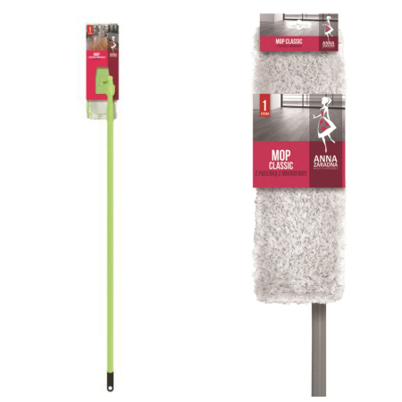 Accesorii menaj - Sistem complet mop plat microfibra cu coada