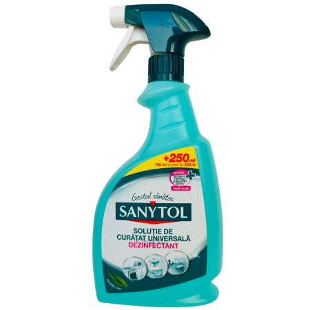 Detergenti - Solutie de curatat si dezinfectant suprafete Sanytol, 500ml
