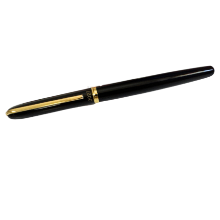 Instrumente de scris - Stilou metalic, negru, reincarcabil cu cerneala
