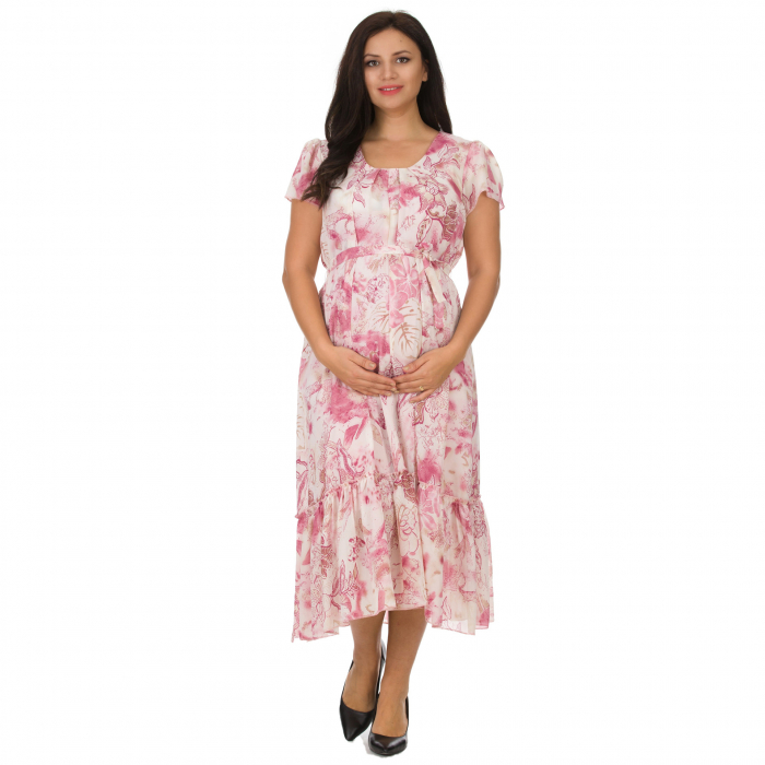 Pink-flora-rochie-eleganta-gravide [4]