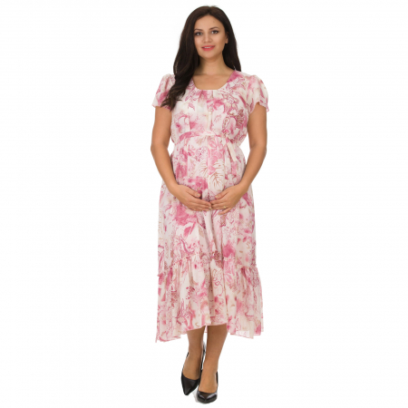 Pink-flora-rochie-eleganta-gravide [3]