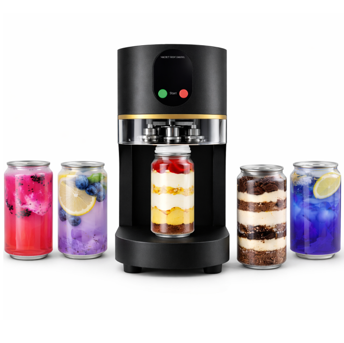 Aparat automat sigilat doze PET pentru bauturi si deserturi | Can sealer profesional pentru cafenele, bubble tea si patiserii [4]