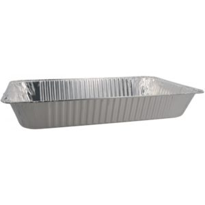 Caserola aluminiu Meniu 1 Compartiment + Capac, Set 100 buc [3]