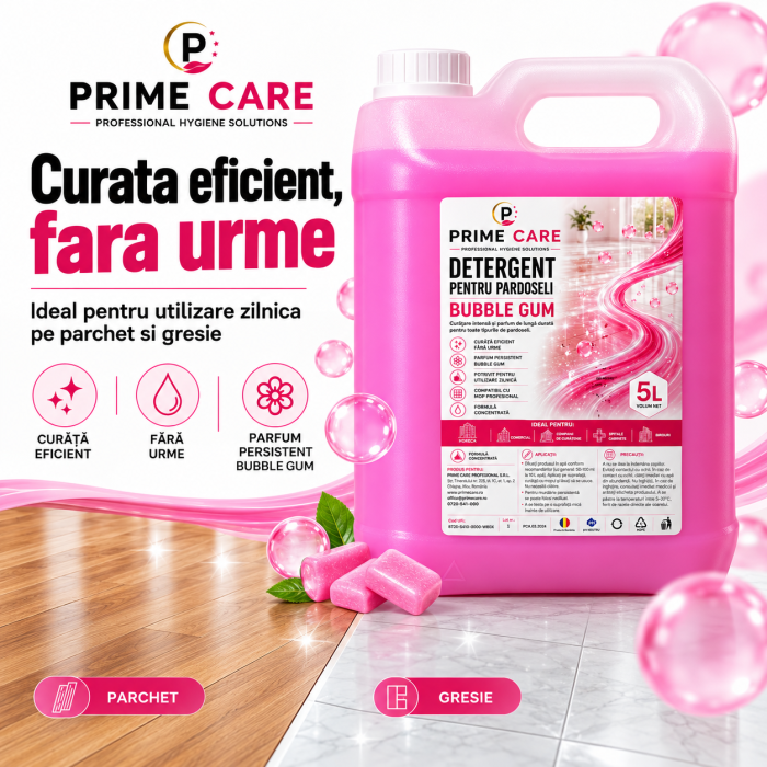 Detergent Pardoseli Profesional Bubble Gum, 5L [2]