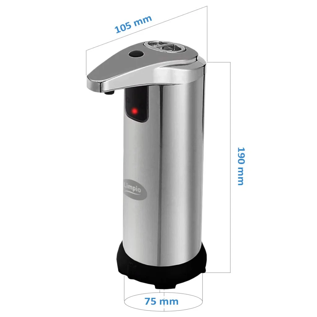Dozator cu senzor infrarosu pentru sapun lichid din inox 250 ml [3]