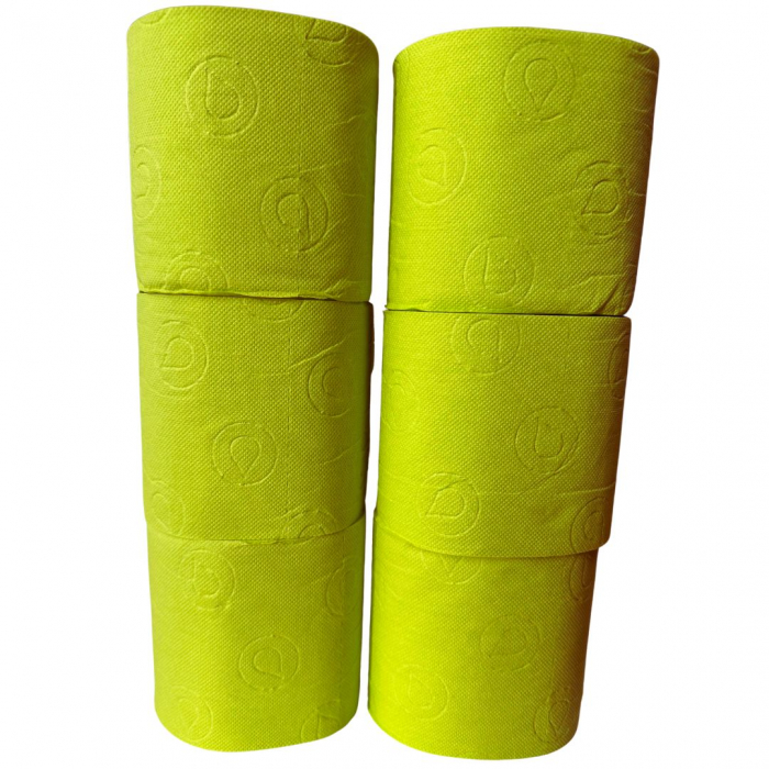 Hartie igienica verde, 3 straturi, 6 role [2]