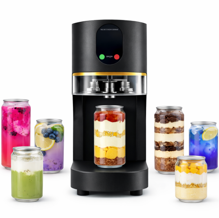 Aparat automat sigilat doze PET pentru bauturi si deserturi | Can sealer profesional pentru cafenele, bubble tea si patiserii [4]