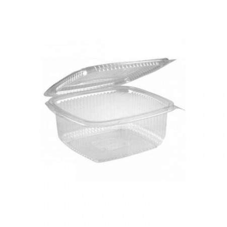Ambalaje plastic - Caserola Plastic cu Capac Incorporat, 250ml, Set 100 buc