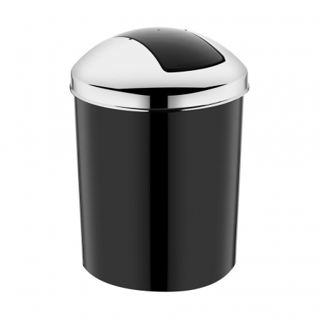 Cosuri de Gunoi - Cos de gunoi cu capac batant Luxury Chrome R-3526
