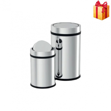 Cosuri de Gunoi - Cos de gunoi din inox cu capac batant, 45 litri