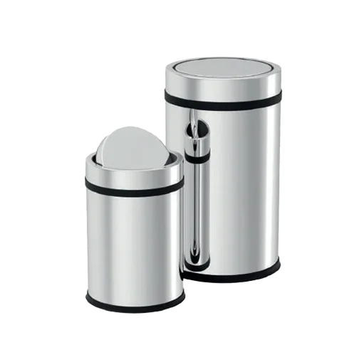 Cos de gunoi cu capac batant si galeata interioara, din inox, 12 litri [1]