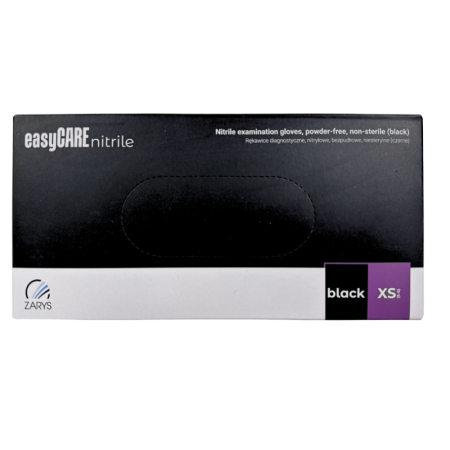 Consumabile Medicale - Cutie 100 buc Manusi Unica Folosinta din Nitril - Negre, Marimea XS