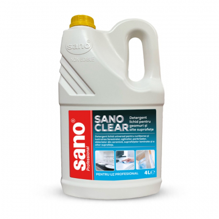 Detergenti - Detergent Geam Sano Clear, 4L