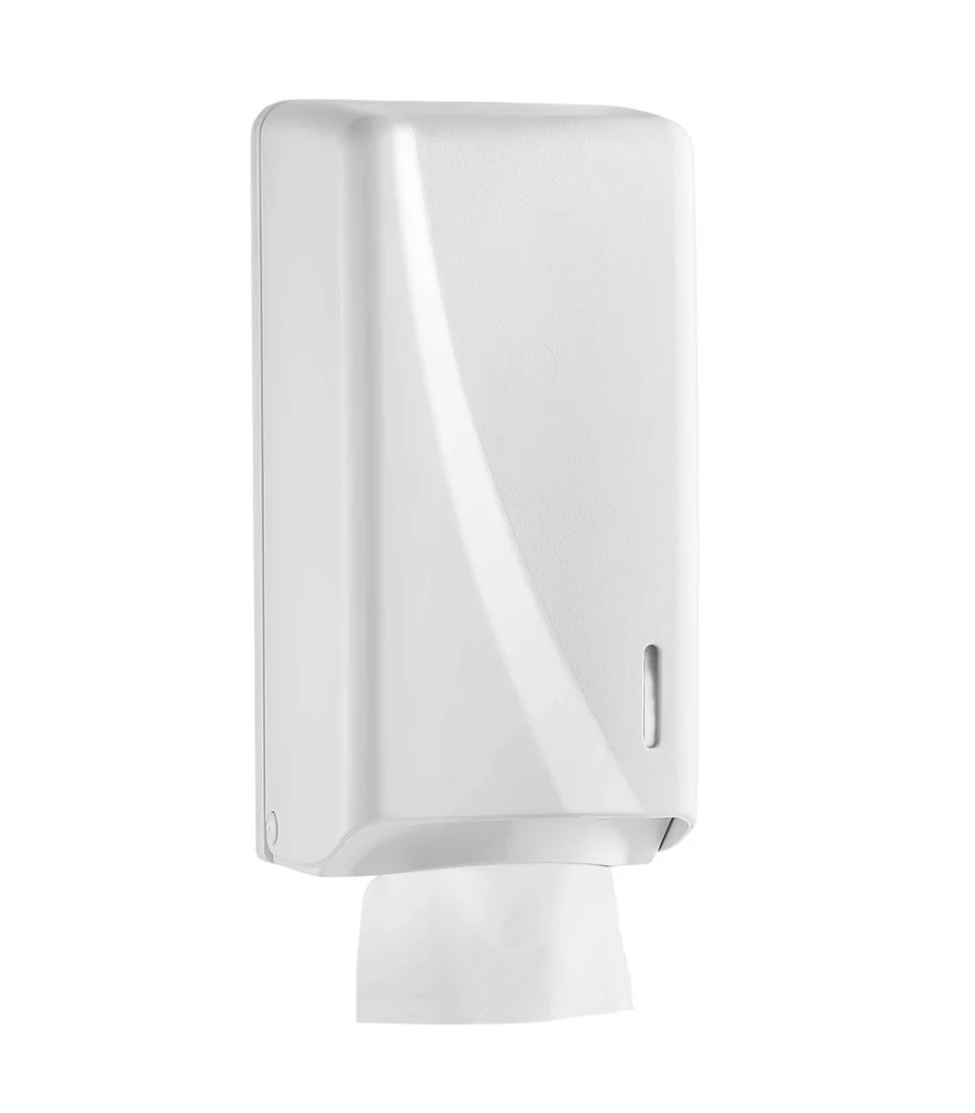 Dispensere si Dozatoare - Dispenser din plastic pentru hartie igienica pliata bulk, 500 coli