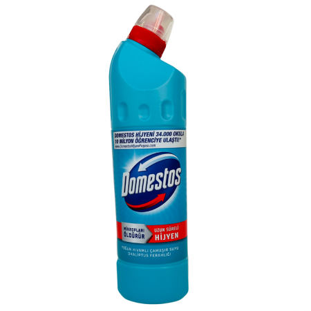 Detergenti - Domestos Albastru 750ML, detergent dezinfectant Atlantic Fresh