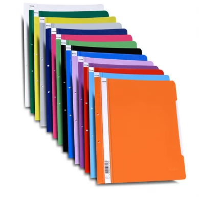 Birotica si Papetarie - Dosar plastic cu sina si perforatii EXXO
