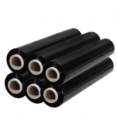 Folie Stretch Neagra, folie de paletat,  23 microni, 1.5kg [1]