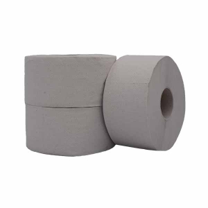 Hartie Igienica - Hartie Igienica Mini Jumbo, 2 Straturi, Natur/Gri, Bax 12 bucati