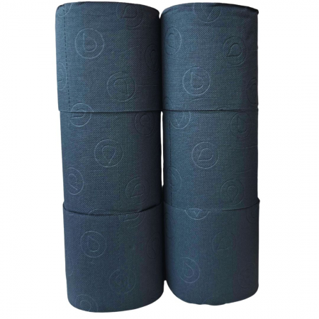 Hartie Igienica si Prosoape - Hartie Igienica Neagra 3 Straturi, Set 6 Role