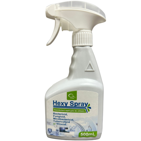 Detergenti - Hexy Spray Dezinfectant Suprafete Rapid TP2 500ml | Bactericid Fungicid Virucid Rapid