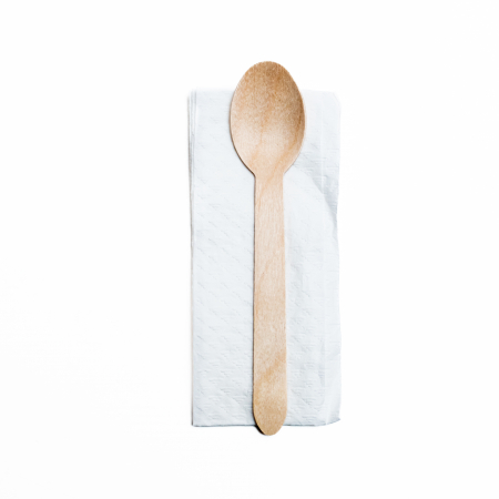 Tacamuri - Lingura Lemn + Servetel - Lingura lemn+Servetel, ambalate individual