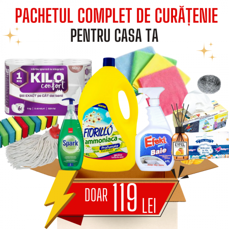 Reduceri Soc! - Pachet COMPLET de Curatenie - pentru casa ta