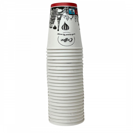Pahare din carton pentru cafea, 8 oz, set 100 buc [2]