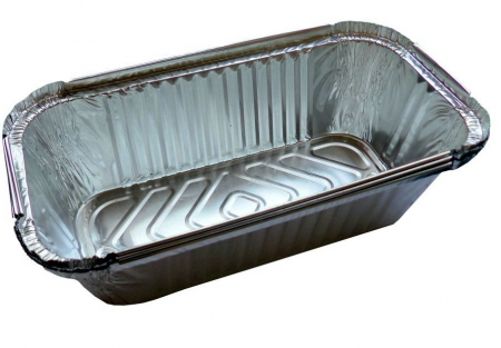 Forma pentru Cozonac din aluminiu, fara capac, 25x13x7 cm, 816/112, Set 100 buc