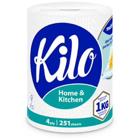 Hartie Igienica si Prosoape - Rolă de Bucătărie 4 Straturi, Kilo, 1 kg