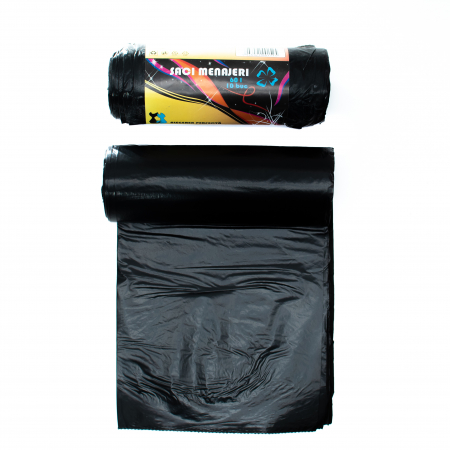 Accesorii curatenie - Saci Menajeri 60L, Ultrarezistenti, LDPE, 10 buc/rola